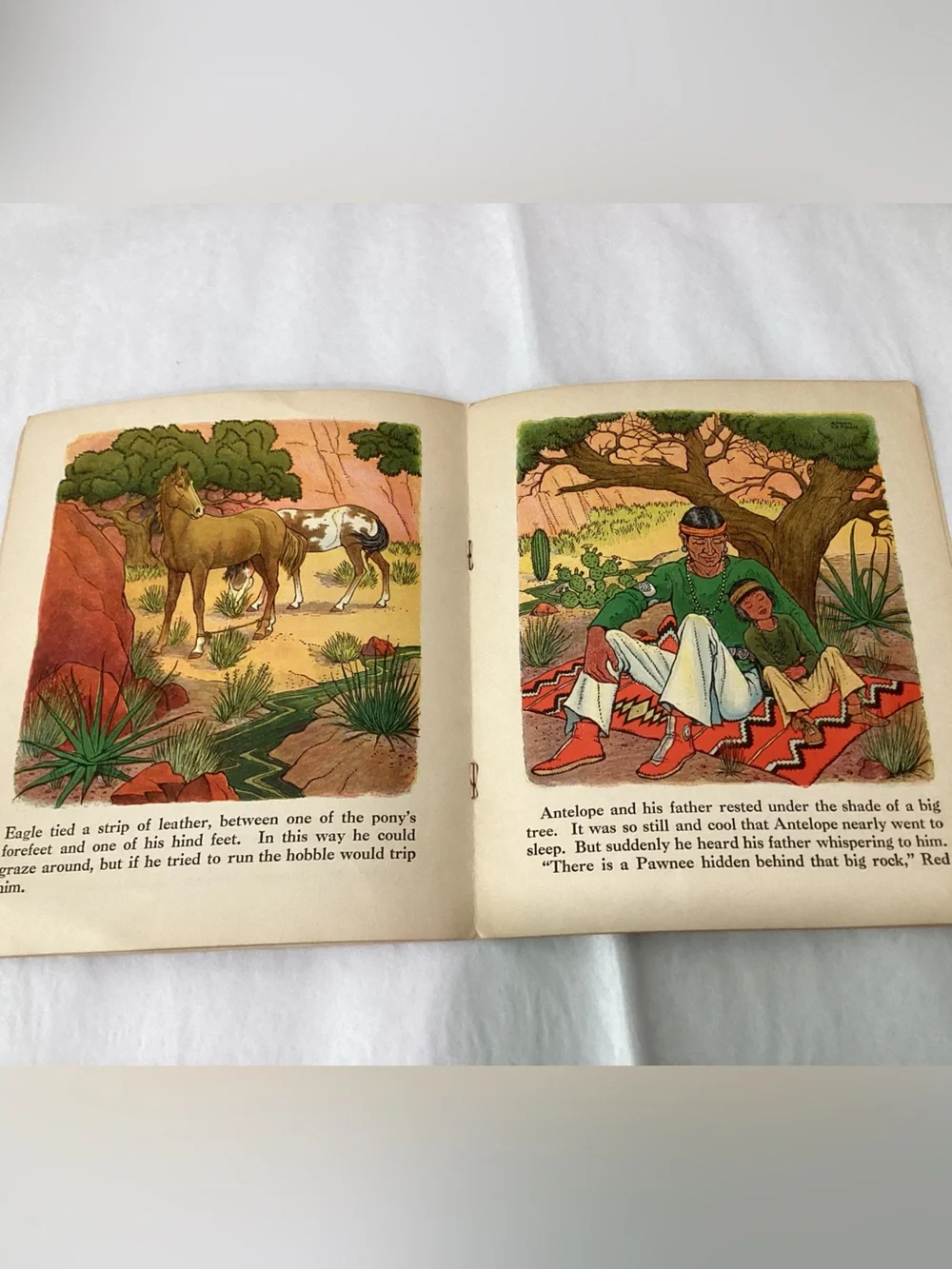 Antique 1935 Classic Children’s booklet ANTELOPE: A Navaho Indian Boy